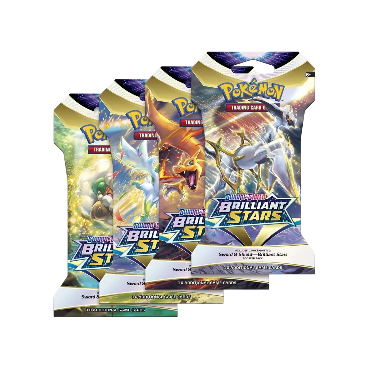 Pokémon TCG: Sword & Shield-Brilliant Stars Sleeved Booster Pack (10 Cards)