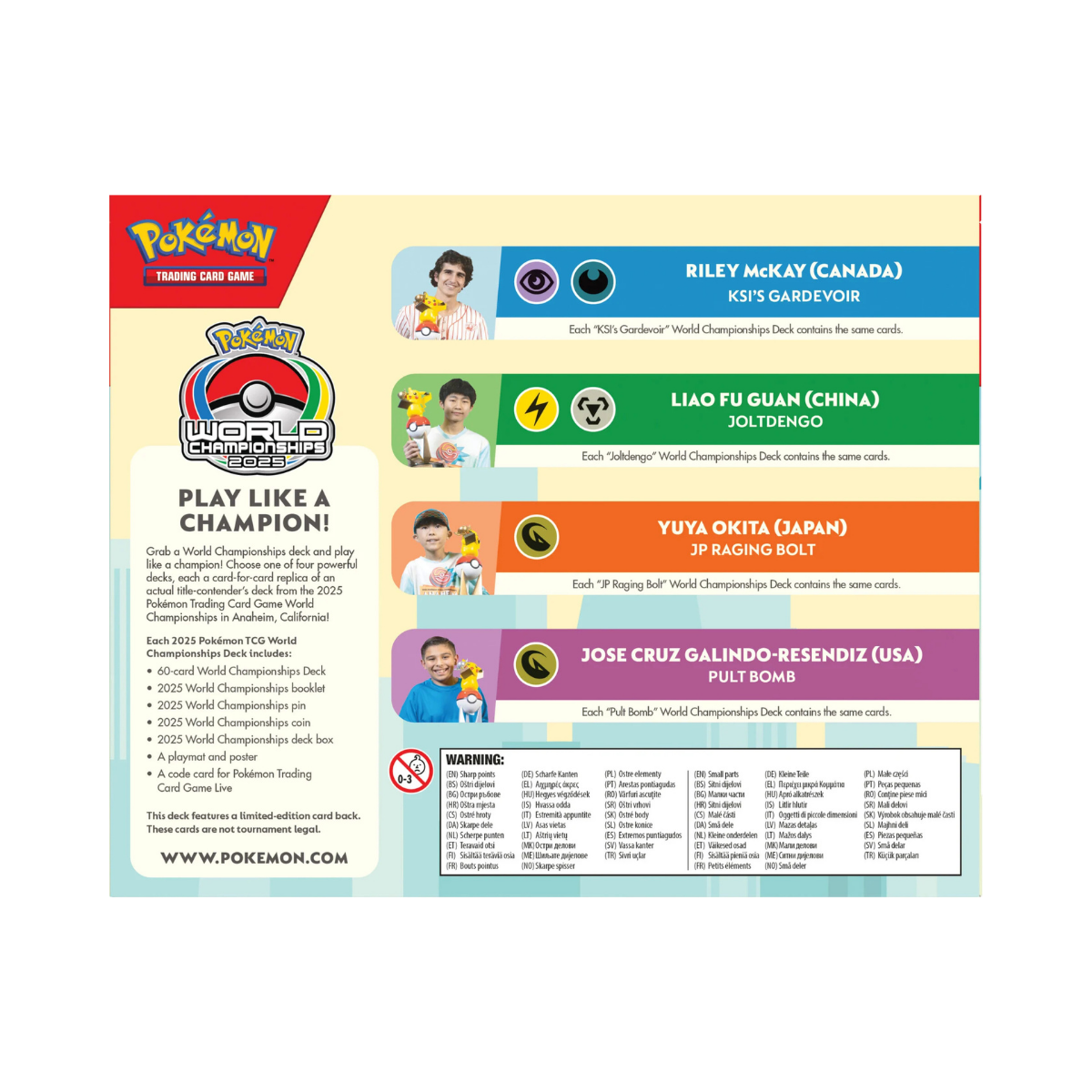 Pokémon TCG 2025 World Championships Decks