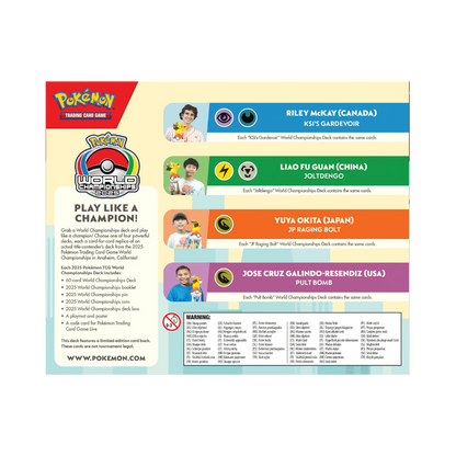 Pokémon TCG 2025 World Championships Decks