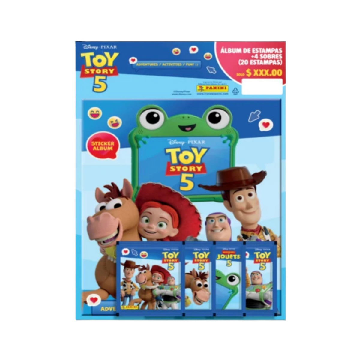 Panini Cromos Toy Story 5 Sticker Collection | Album + 4 Packs