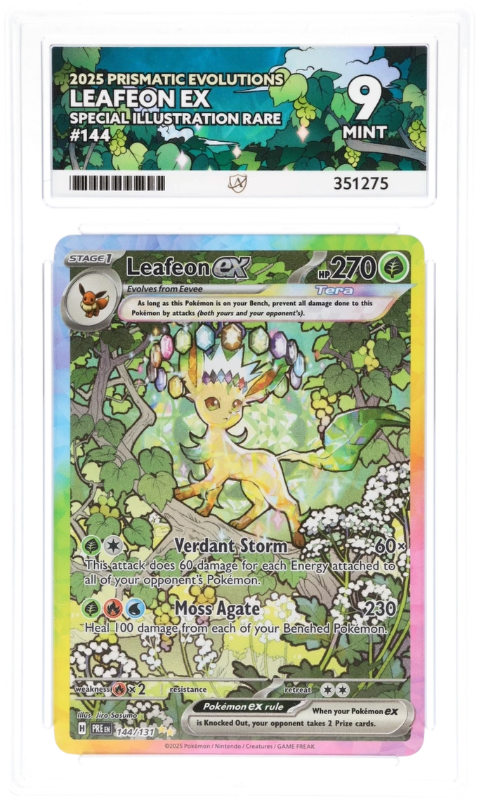 2025 PRISMATIC EVOLUTIONS LEAFEON EX SPECIAL ILLUSTRATION RARE