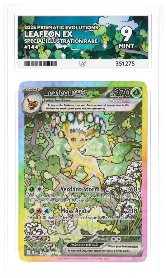 2025 PRISMATIC EVOLUTIONS LEAFEON EX SPECIAL ILLUSTRATION RARE