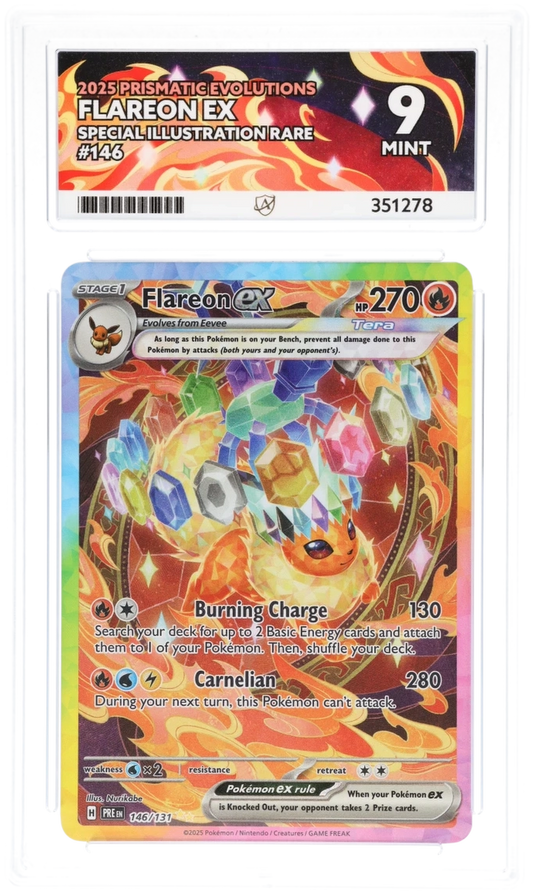 2025 PRISMATIC EVOLUTIONS FLAREON EX SPECIAL ILLUSTRATION RARE