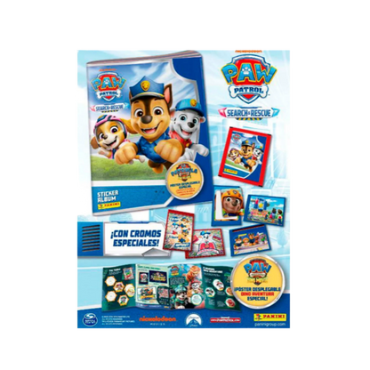 Panini Cromos PAW Patrol Search & Rescue | Album + 4 Sticker Packs