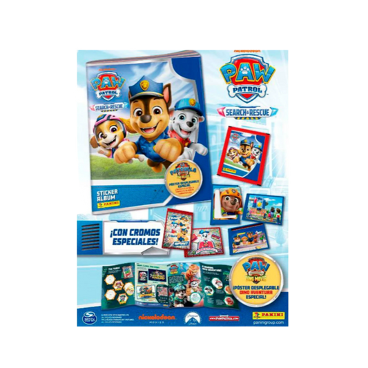 Panini Cromos PAW Patrol Search & Rescue | Album + 4 Sticker Packs