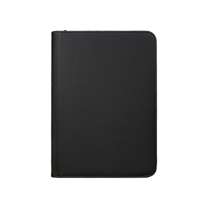 Premium Colored Leather Binder -  9 Pockets