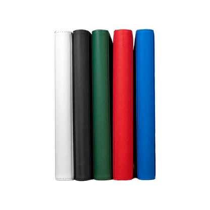 Premium Colored Leather Binder -  9 Pockets