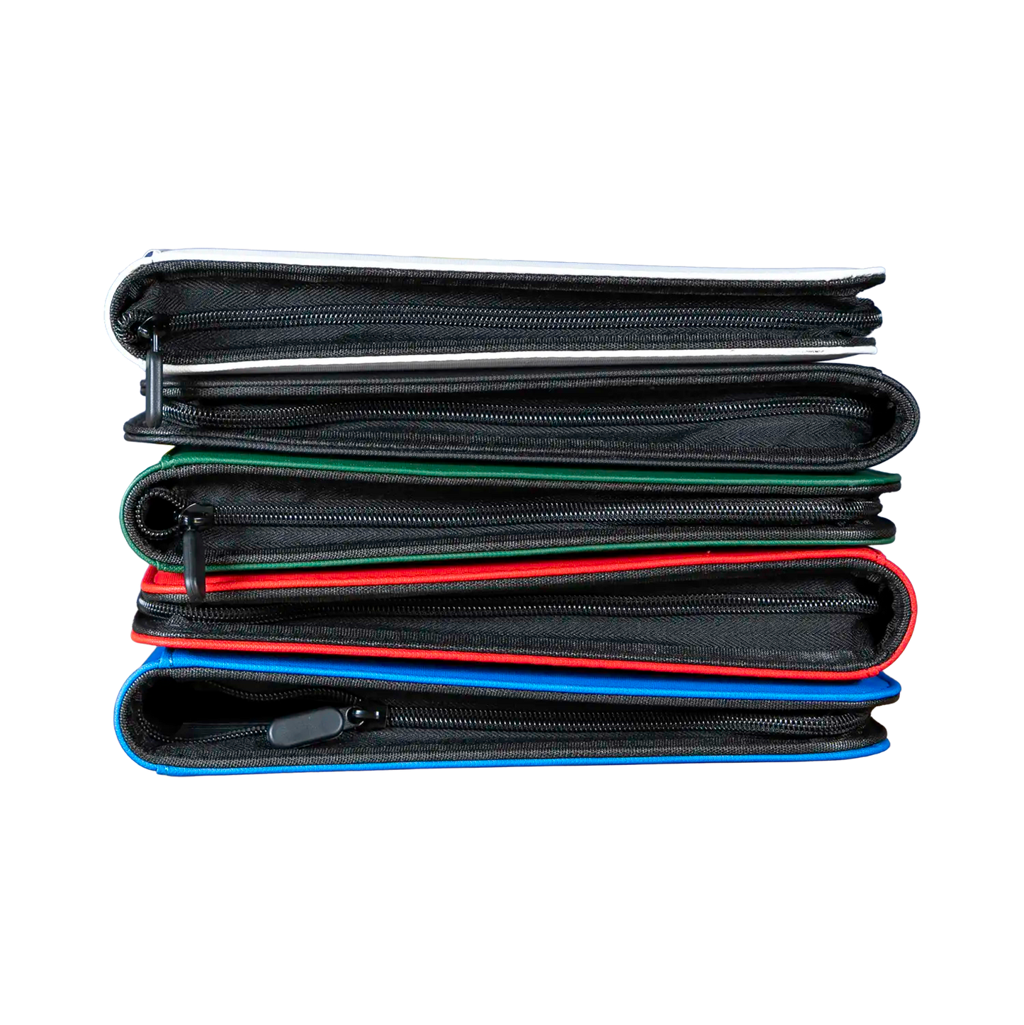 Premium Colored Leather Binder -  9 Pockets