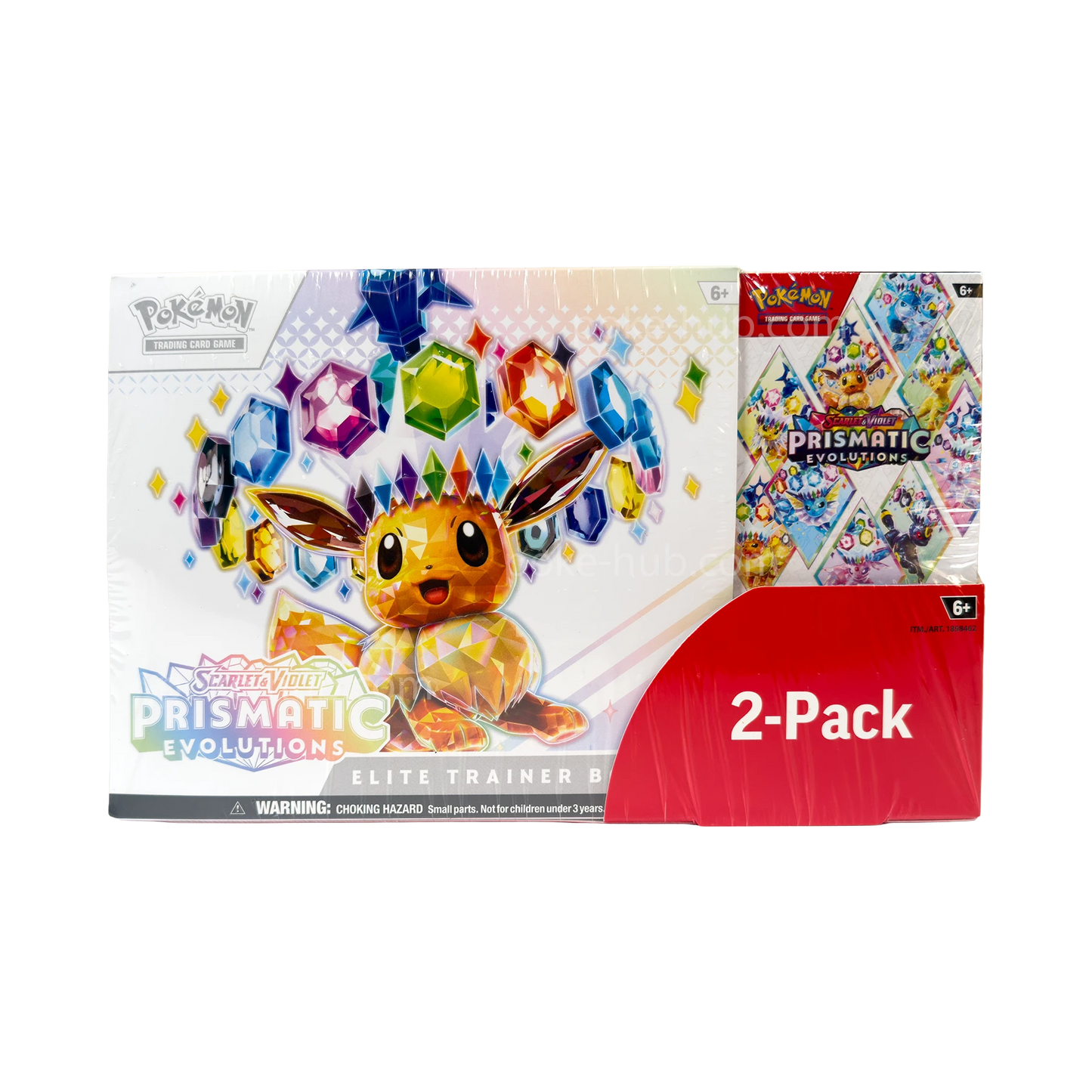 Pokémon TCG – Scarlet & Violet Prismatic Evolutions 2-Pack (Sealed Elite Trainer Box + Booster Bundle)