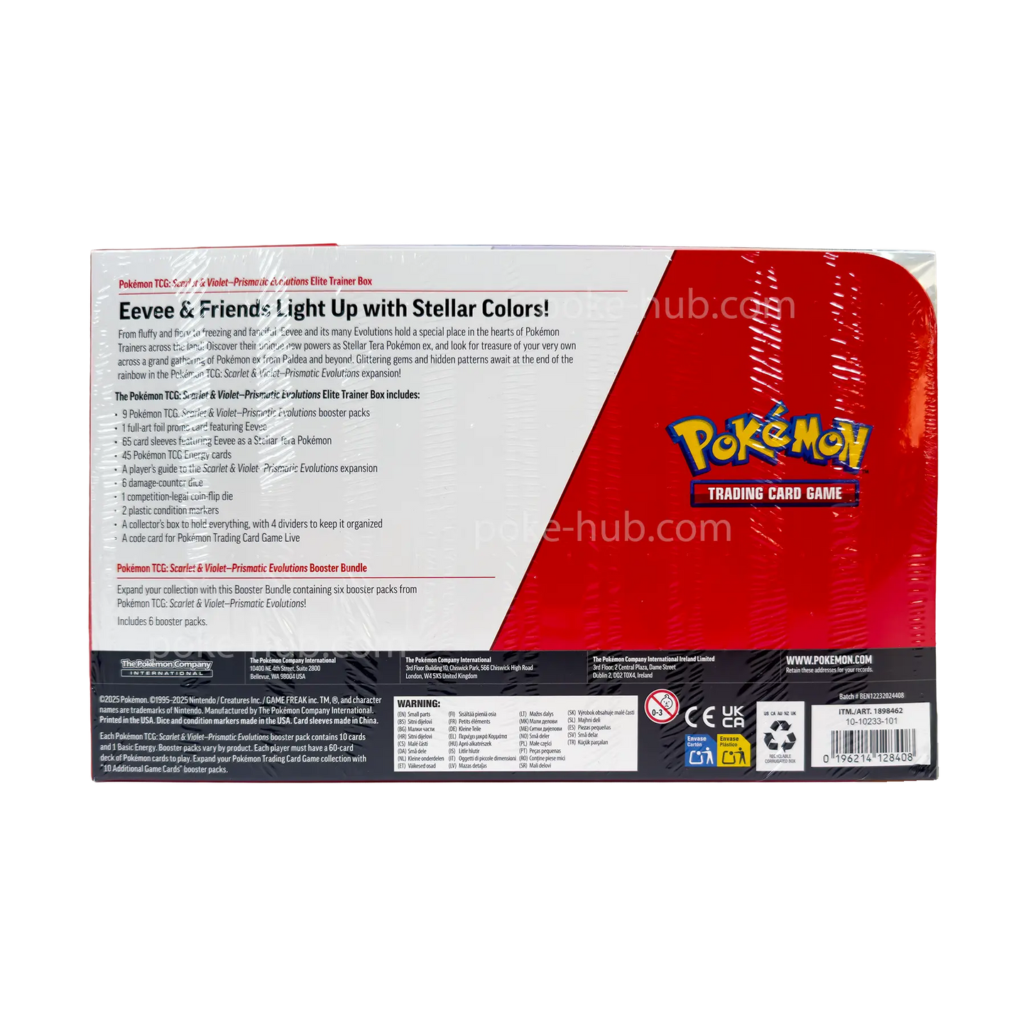 Pokémon TCG – Scarlet & Violet Prismatic Evolutions 2-Pack (Sealed Elite Trainer Box + Booster Bundle)