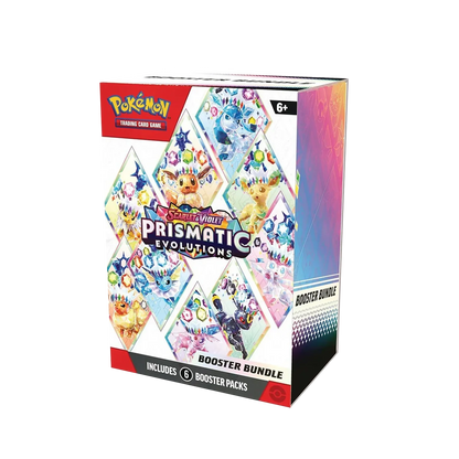 Pokémon TCG – Scarlet & Violet Prismatic Evolutions 2-Pack (Sealed Elite Trainer Box + Booster Bundle)