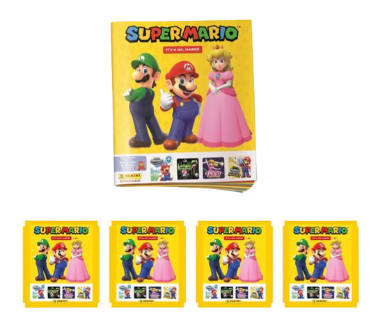 Panini Cromos Super Mario It's-a Me, Mario! | Album + 4 Packs