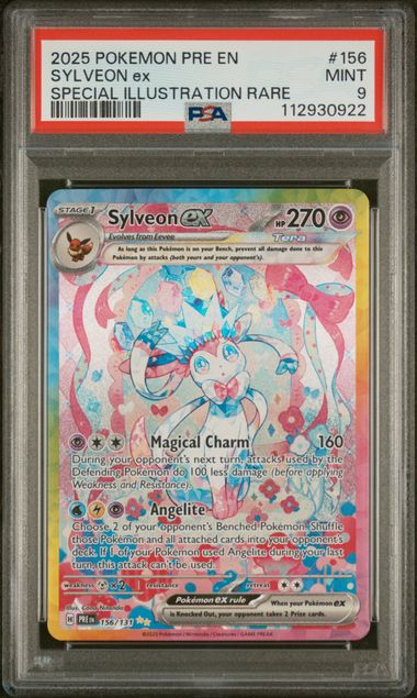 2025 POKEMON PRE EN SYLVEON ex SPECIAL ILLUSTRATION RARE