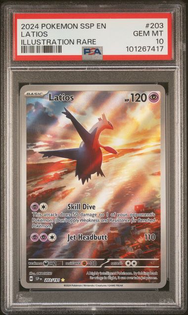 2024 POKEMON SSP EN LATIOS ILLUSTRATION RARE