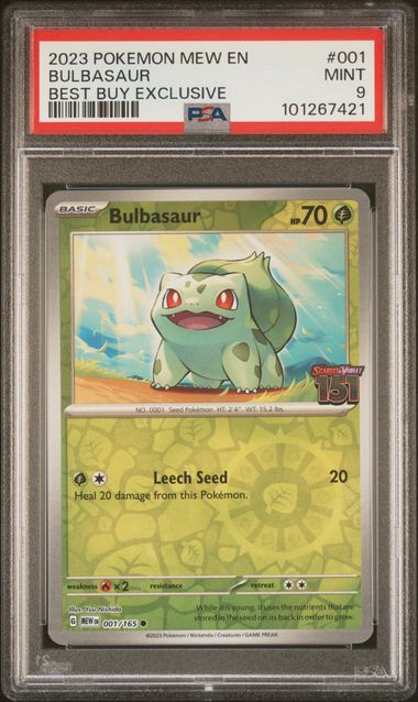 2023 POKEMON MEW EN BULBASAUR BEST BUY EXCLUSIVE