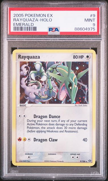 2005 POKEMON EX RAYQUAZA-HOLO EMERALD