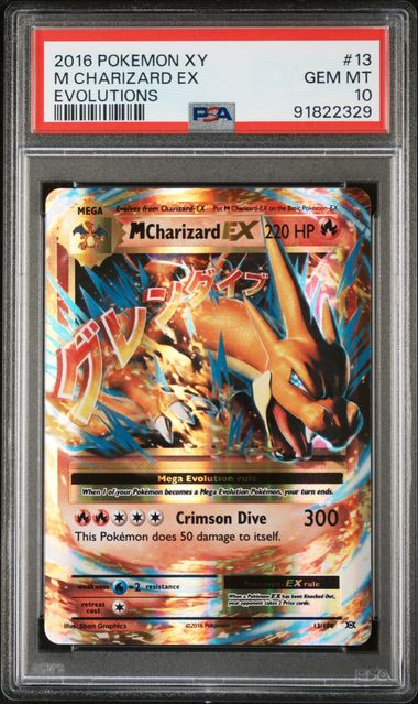 2016 POKEMON XY M CHARIZARD EX EVOLUTIONS